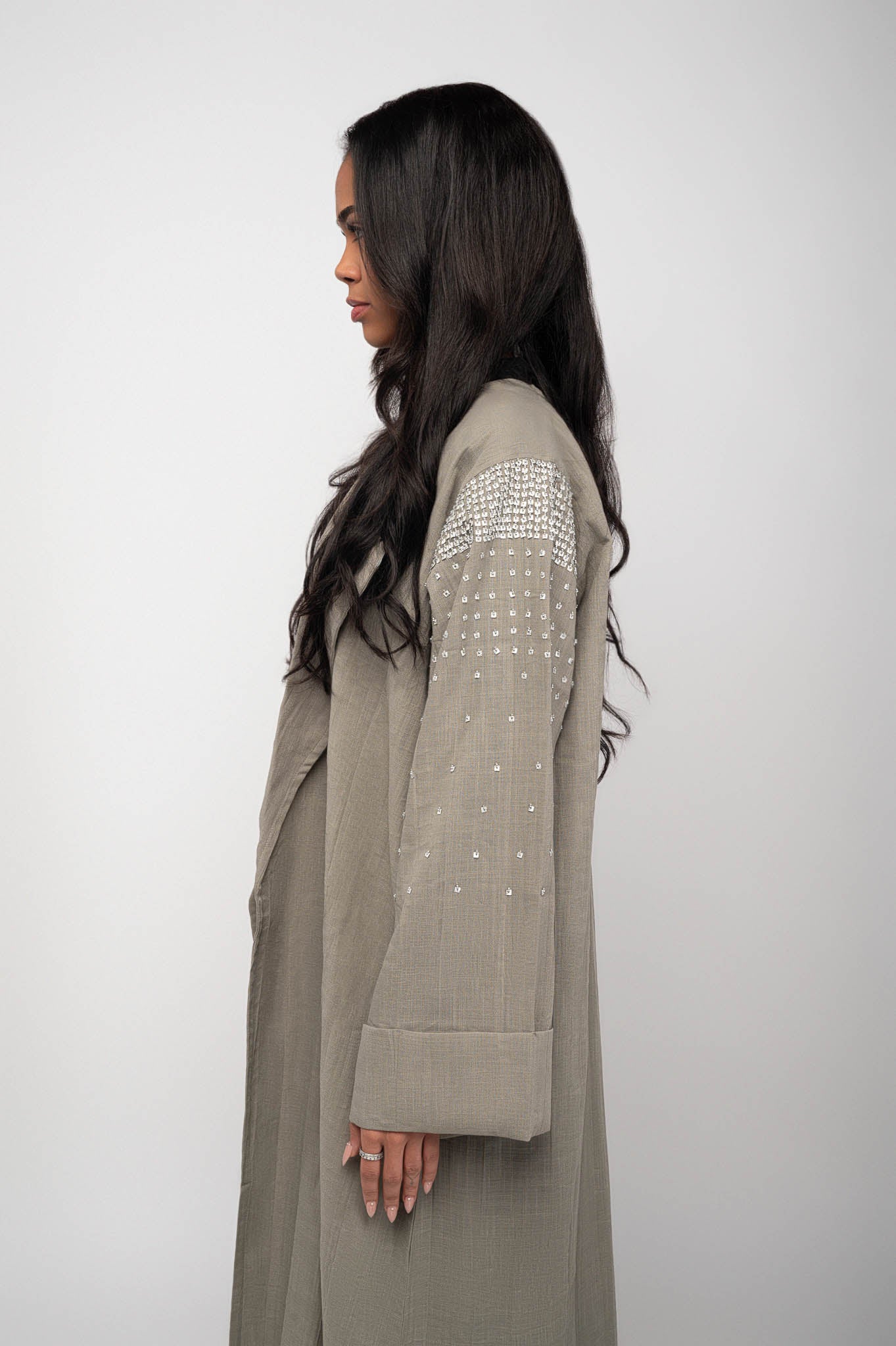 Hana Embroidered Abaya | Embroidered Abaya | DIJA HOUSE