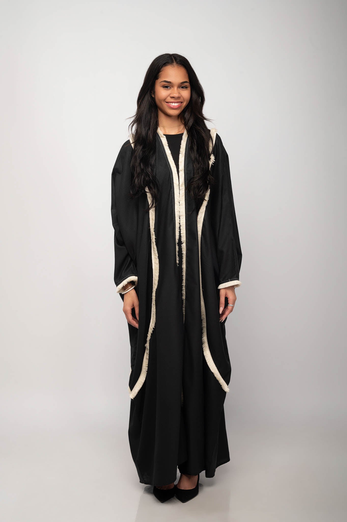 Women Fringe Abaya | Fringe Abaya | DIJA HOUSE