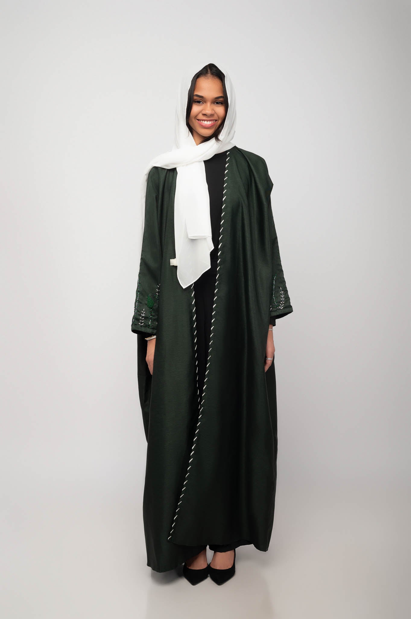 Women Embroidered Abaya | Embroidered Abaya | DIJA HOUSE