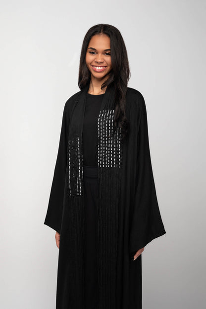 Women Pleated Abaya | Pleated Abaya | DIJA HOUSE