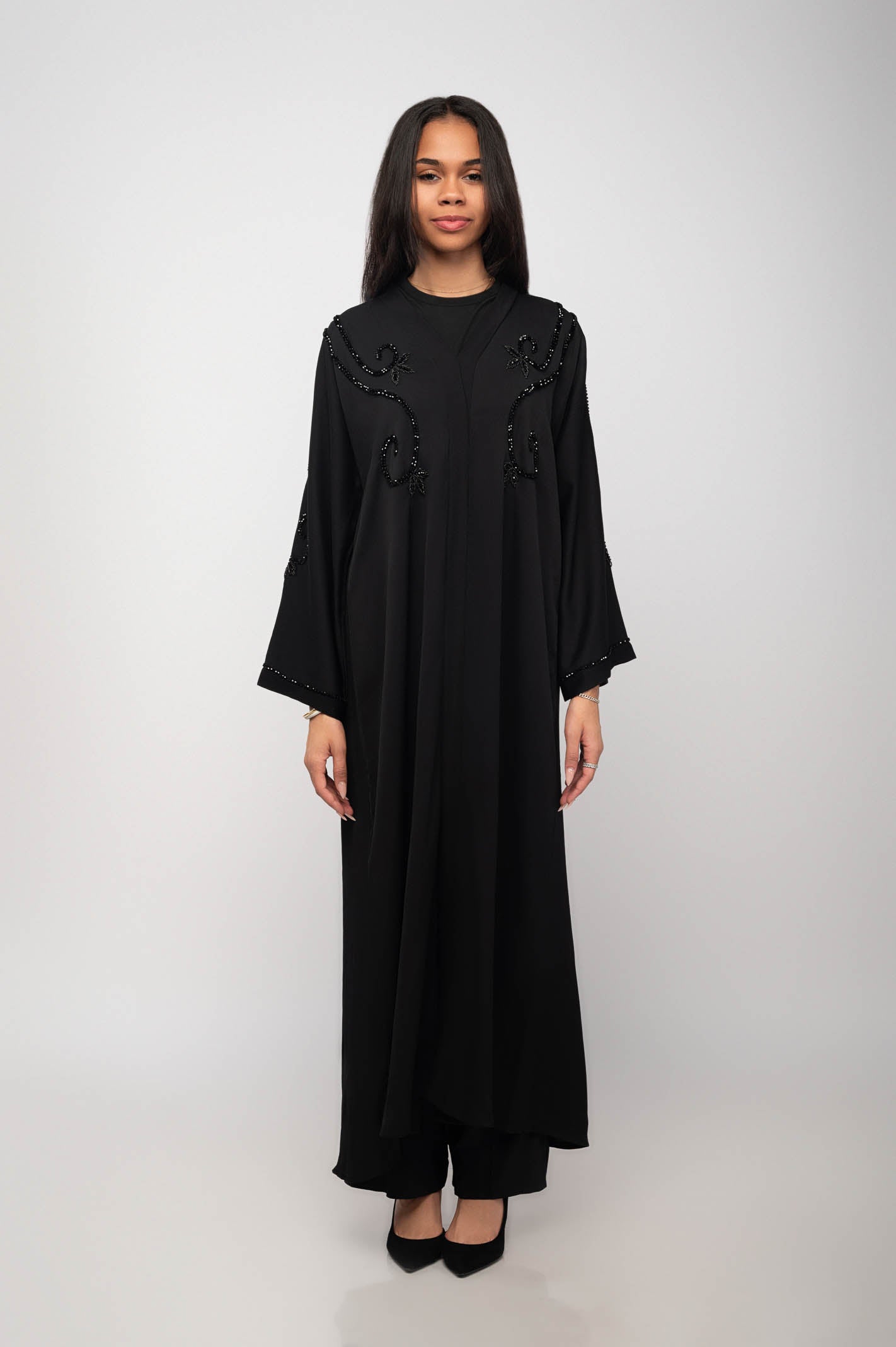 Luxury Beaded Abaya | Women Beaded Abaya | DIJA HOUSE